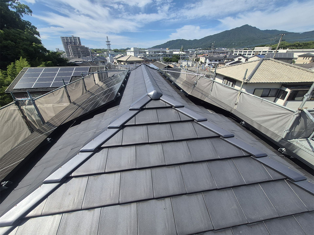 長州産業　太陽光発電設置完工