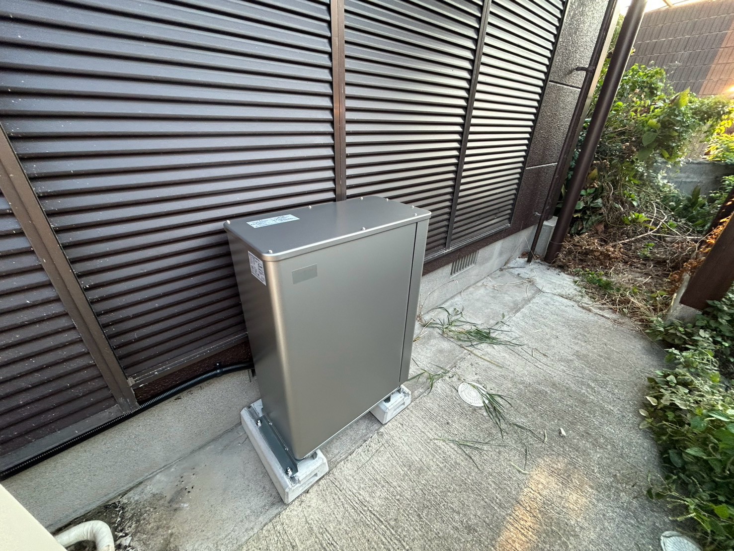 長州産業 蓄電システム設置完工
