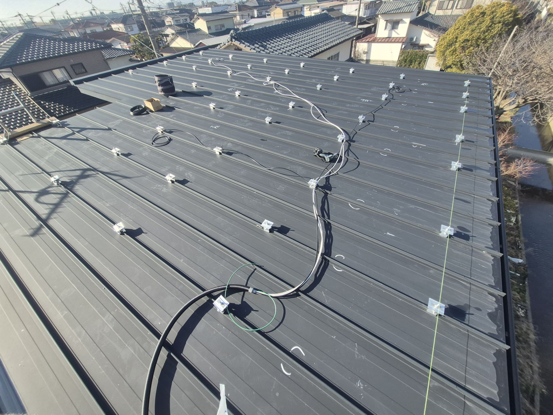 長州産業　太陽光発電システム設置完工