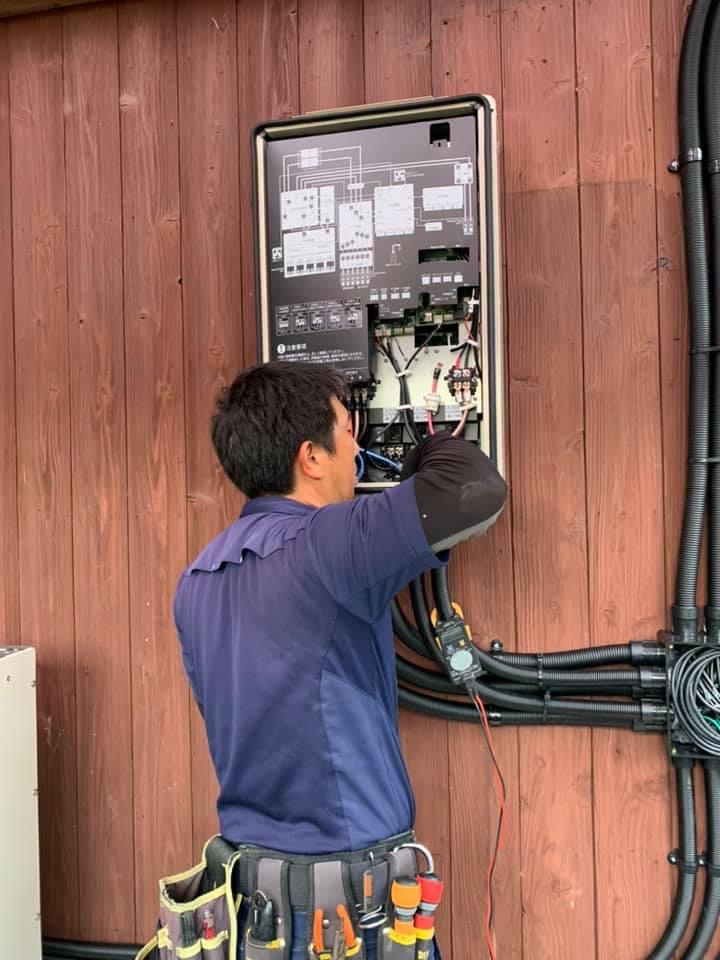 蓄電池設置完工✨