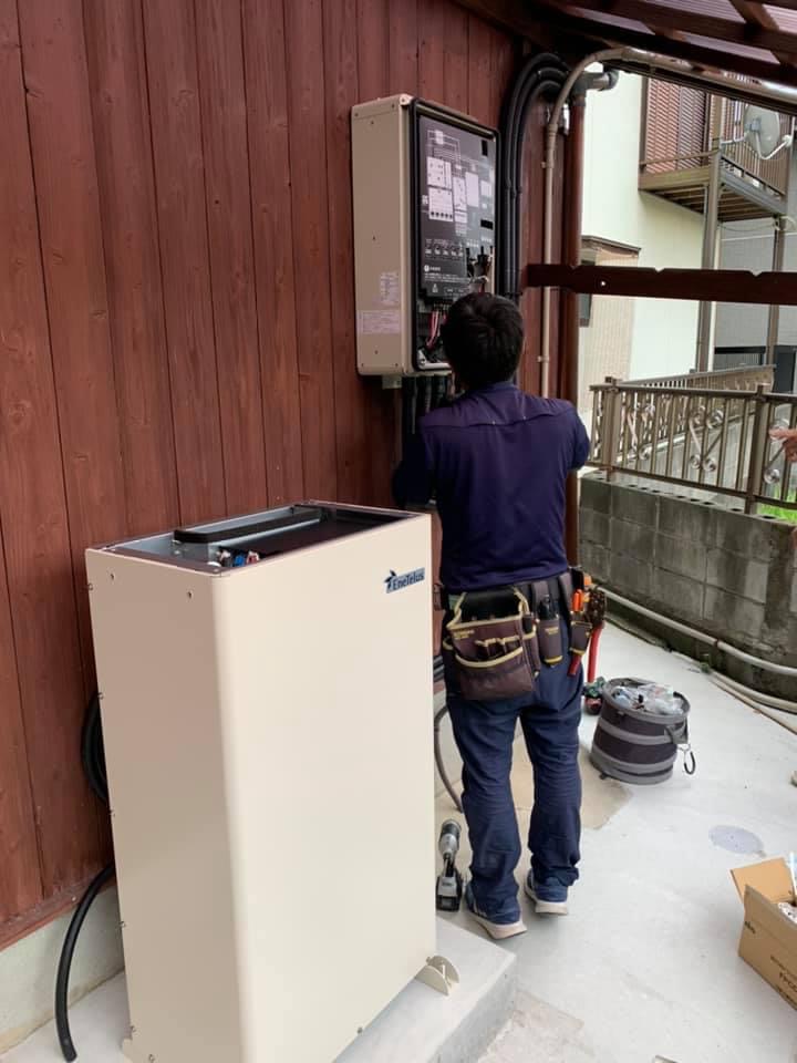 蓄電池設置完工✨