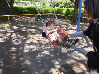 家族で公園😆